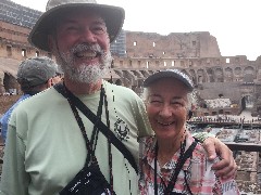 Dan Dorrough; Ruth Bennett McDougal Dorrough; Rome; Colosseum