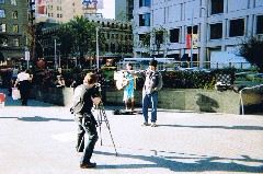 San Francisco; making a movie