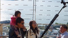 tourists at Seattle Space Needle
