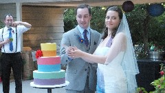 Ben Dorrough; Sarah Derry; Ben and Sarah s Wedding cake; Dunn Gardens; Seattle, WA