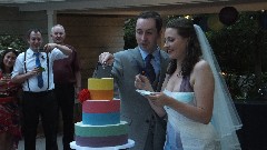 Ben Dorrough; Sarah Derry; Ben and Sarah s Wedding cake; Dunn Gardens; Seattle, WA