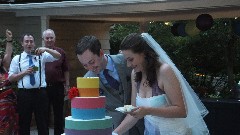Ben Dorrough; Sarah Derry; Ben and Sarah s Wedding cake; Dunn Gardens; Seattle, WA