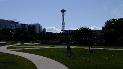 Space needle from Museum of History & Industry (MOHAI); Seattle, WA