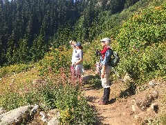 Ben Dorrough; Sarah Elizabeth Derry; Ruth Bennett McDougal Dorrough; Maple Heather Trail; Cascades, WA