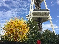 Chihuly Garden and Glass; Space needle; Seattle, WA
