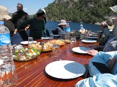 Trips; Turkey; Evelyn (Evie) Char; Calvin Whitehall; Gulet