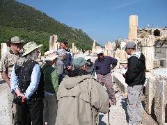 Trips; Turkey; Robert (Bob) Fulton; Diane Sengstock; Angelika Levien; Ruth Bennett McDougal Dorrough; Laurence (Larry) Stone; Anne Schaaf; Evelyn (Evie) Char; Vernon (Vern) Char; Adnan Duvenci; Ephesus