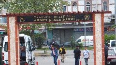 sign Ahmet Sener Park Trabzon Turkey