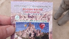 ticket Uchisar Castle Cappadocia Turkey