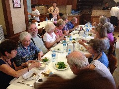 Bill Cotner; Ruth Bennett McDougal Dorrough; Dan Dorrough; Sally Reiquam; Celia Wilson; Trina Cotner; Bill Cotner; Turkey; Restaurant (Imam Cagdas)