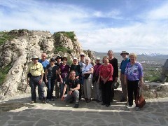 Bill Cotner; Carl Smith; Carol Smith; Trina Cotner; Barbara Slotnik; Kadir Tasdelen; Pat Rehberg; Al Levit; Sally Reiquam; Ruth Bennett McDougal Dorrough; Linda Bishop; Pat Macholl; Dan Dorrough; Celia Wilson; Van Kalesi Fortress; Turkey; Group Photos