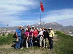 Carl Smith; Dan Dorrough; Carol Smith; Ruth Bennett McDougal Dorrough; Bill Cotner; Linda Bishop; Pat Rehberg; Sally Reiquam; Celia Wilson; Trina Cotner; Bill Cotner; Van Kalesi Fortress; Turkey; Group Photos