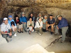 Al Levit; Sally Reiquam; Carol Smith; Dan Dorrough; Barbara Slotnik; Linda Bishop; Trina Cotner; Pat Macholl; Pat Rehberg; Carl Smith; Bill Cotner; Kaymakli Underground City Kaymakli, Turkey; Group Photos