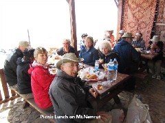 Carol Smith; Trina Cotner; Celia Wilson; Bill Cotner; Barbara Slotnik; Linda Bishop; Sally Reiquam; Picnic Lunch on Mount Nemrut Gaziantep Turkey; Group Photos