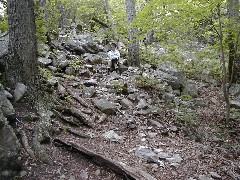 Ruth Bennett McDougal Dorrough; Trips Virginia Jun 2004 hiking Belfast trail