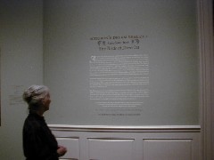 Ruth Bennett McDougal Dorrough; Audubon exhibit; National Gallery of Art; Washington DC 2005 Trips