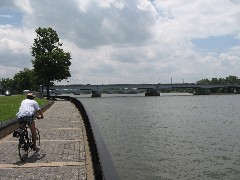 Potomac River Washington DC behind Kennedy Center for the Performing Arts