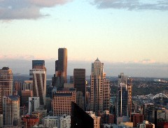 from Skyview Restaurant Space Needle Washington State; Seattle