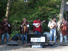 Quichas Mashis; Ecuadorian Band near Space Needle; Washington State; Seattle