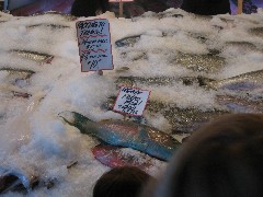 fish at Farmer s Market; Washington State; Seattle