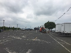 Ferry Landing; Manitowoc, WI; loading windmill onto ferry