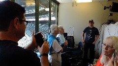 Bob Uecker s broadcast booth; Ruth Bennett McDougal Dorrough; Miller Park Milwaukee, WI