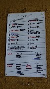 baseball lineup card; Miller Park Milwaukee, WI