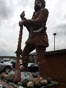 Pioneer Statue; Westfield, WI