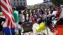 firement; 4th of July parade; Main Street Canandaigua, NY