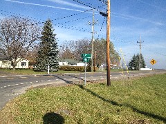 Sign East St; North Rd; Canandaigua NY