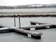 winter snow lake ice (Our hike around Canandaigua lake)
