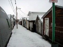 Canandaigua Pier winter snow