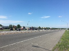 Motorcycle parade supporting the police; Eastern Blvd Canandaigua, NY