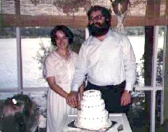 Ruth Bennett McDougal Dorrough; Dan Dorrough; wedding reception at Porter and Claudia s house