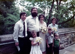 Porter Welbourne; Hilary Welbourne; Dan Dorrough; Ruth Bennett McDougal Dorrough; Andy McDougal; Katherine (Kat) McDougal Wheeler McCandless; Evan Welbourne; wedding; Garrett Chapel Penn Yan NY