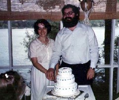 Dan Dorrough; Ruth Bennett McDougal Dorrough; Family Our Wedding reception at Porter and Claudia s house