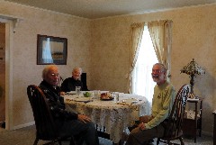 David, Ruth Bennett McDougal, Dan Dorrough; Thanksgiving dinner