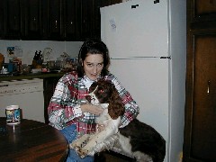 Katherine (Kat) McDougal Wheeler McCandless; dog kitchen Canandaigua NY