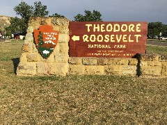 sign Teddy Roosevelt National Park; Medora, ND