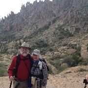 Dan Dorrough; Ruth Bennett McDougal Dorrough; Arizona; Sonoran Desert - Peralta Cave Loop Trail