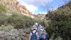 Ruth Bennett McDougal Dorrough; Sonoran Desert - Peralta Cave Loop Trail, AZ