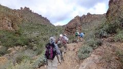 Ruth Bennett McDougal Dorrough; Sonoran Desert - Peralta Cave Loop Trail, AZ