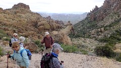 Marge Rearick; Peter Gerster; Ruth Bennett McDougal Dorrough; Arizona; Sonoran Desert - Peralta Cave Loop Trail