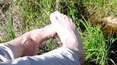 Ruth s feet; Ruth Bennett McDougal Dorrough; First Water Trail - Canyon Lake, AZ