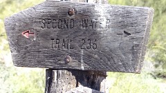 sign Second Water Trail 236