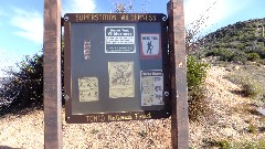 Reavis Mountain Trail, AZ
sign Superstition Wilderness; Tonto National Forest