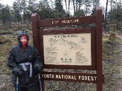 Ruth Bennett McDougal Dorrough; 
sign Pine Trailhead; Tonto National Forest