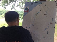 Randall Roberts; updating the Little Loop Challenge Map; Silver Springs Park; Stow, OH