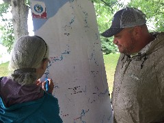 Ruth Bennett McDougal Dorrough; Jimmy Sunny Sunyak; Silver Springs Park; Stow, OH; updating the BT Little Loop Challlenge map