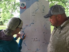 Ruth Bennett McDougal Dorrough; Jimmy Sunny Sunyak; Silver Springs Park; Stow, OH; updating the BT Little Loop Challlenge map